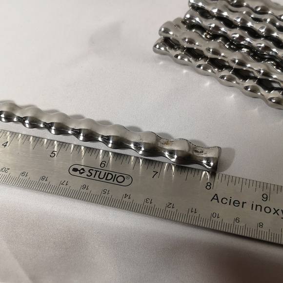 Set of Ten Large Towle Forks Krinkle-like Pattern in Great Condition Stainless - Picture 6 of 6